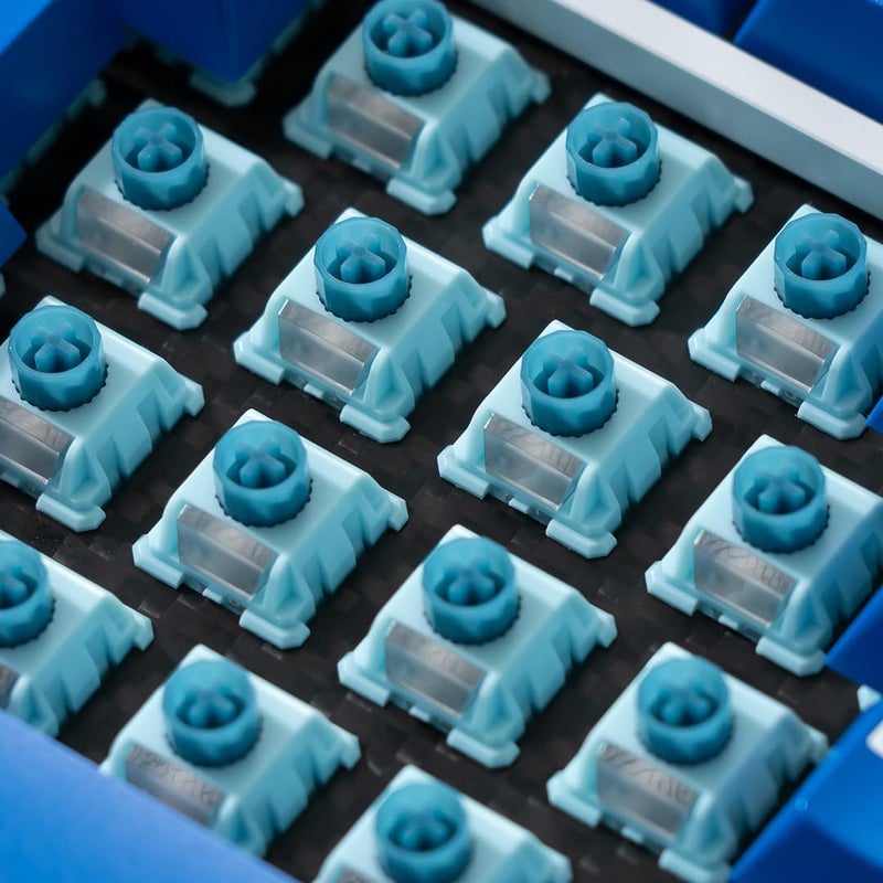 MELETRIX WS BigLucky Keyboard Switches, Mechanical Tactile Switches with LED Diffuser, 5 Pins Pre Lubed Key Switch for MX Mechanical Gaming Keyboard 35Pcs (Blue) - Image 4